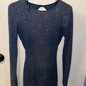 Medium blue sparkly dress - used once